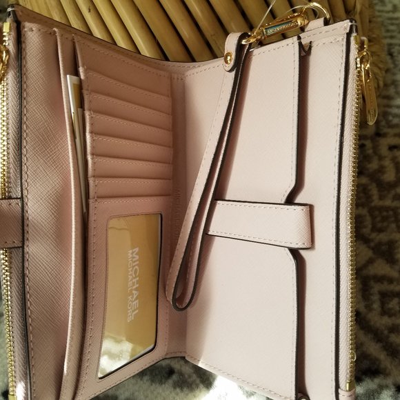 Michael Kors Jet Set Travel Wristlet Blossom New - Picture 6 of 9